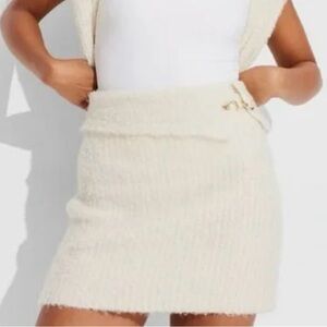 Wild Fable Cream Mini Sweater Skirt